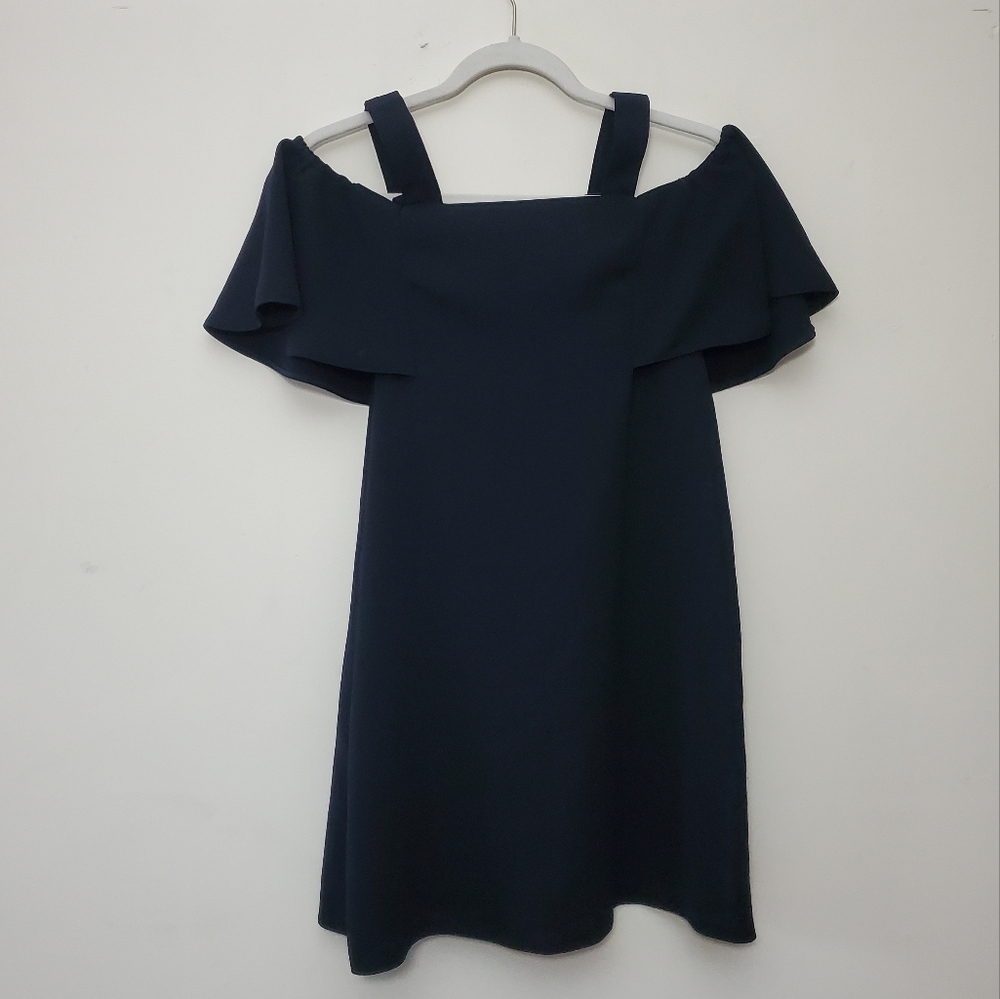 Topshop‎ Shift Dress With Adjustable Straps Size 2 Black - Picture 4 of 5